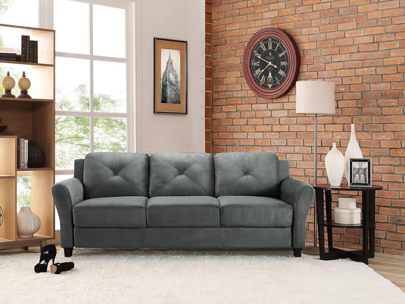 Michanco 3 Inch Black Sofa Legs Set of 4 Square Tapared Wood Furniture Feet for Couch Sofa Ottoman - Image 2